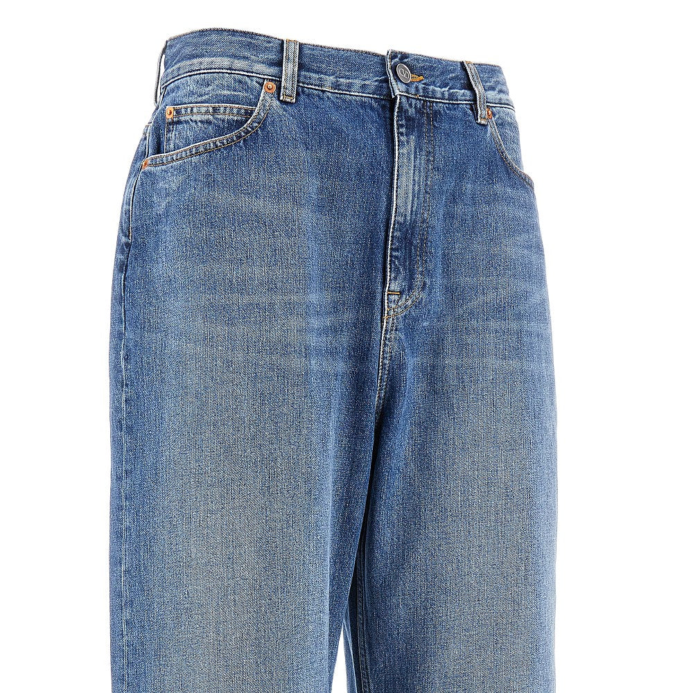 Jeans oversize in Medium Blue Denim