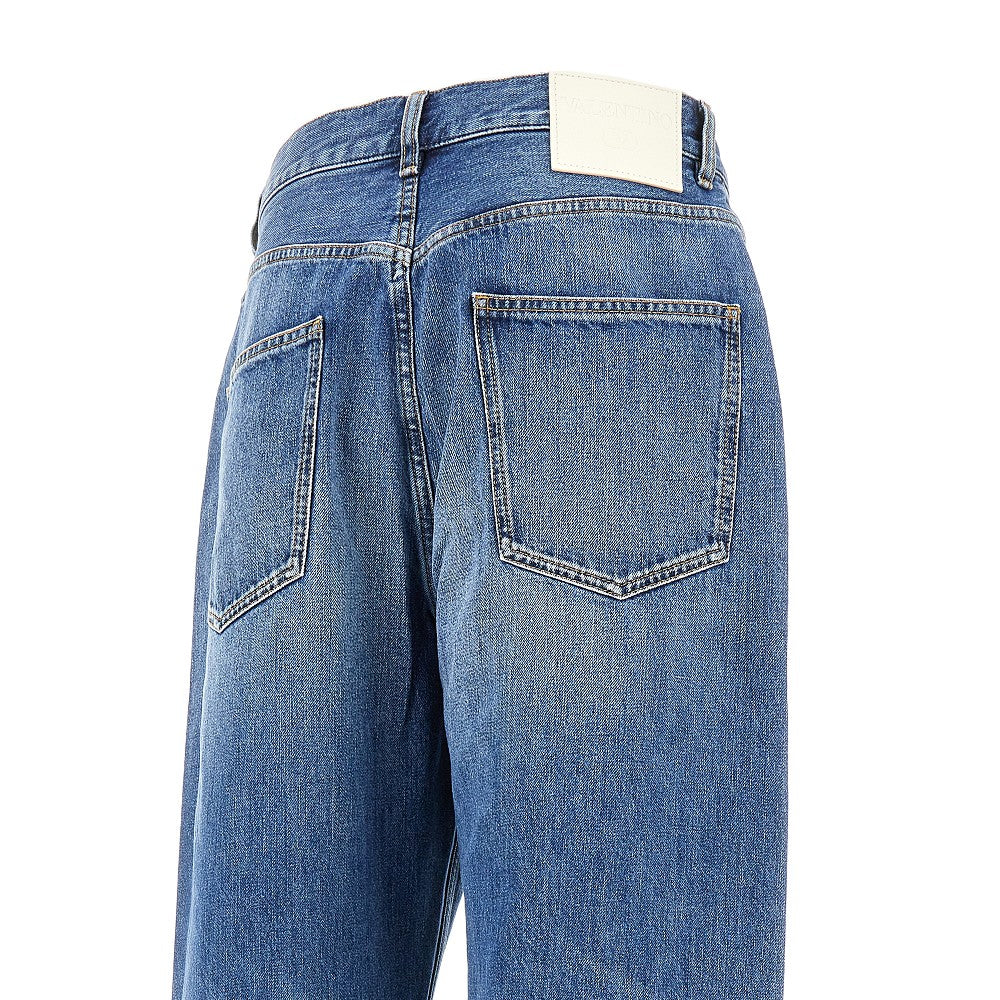 Jeans oversize in Medium Blue Denim