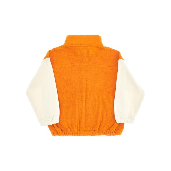 Felpa full-zip in pile riciclato