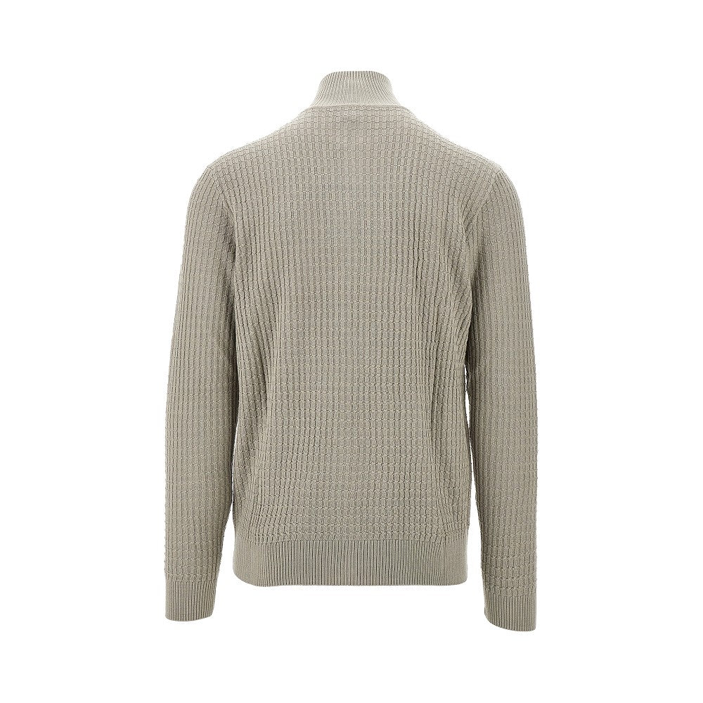 Cardigan full-zip in maglia jacquard