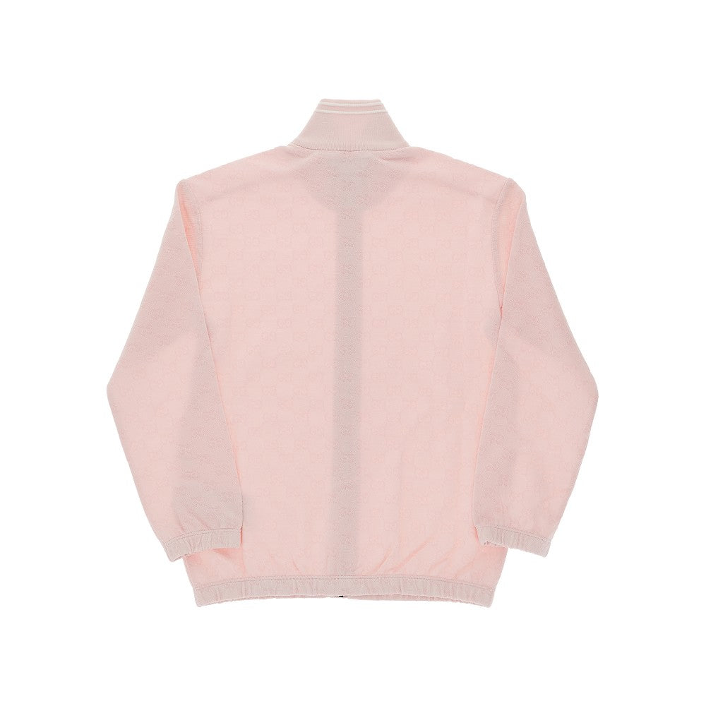 Felpa full-zip in cotone GG