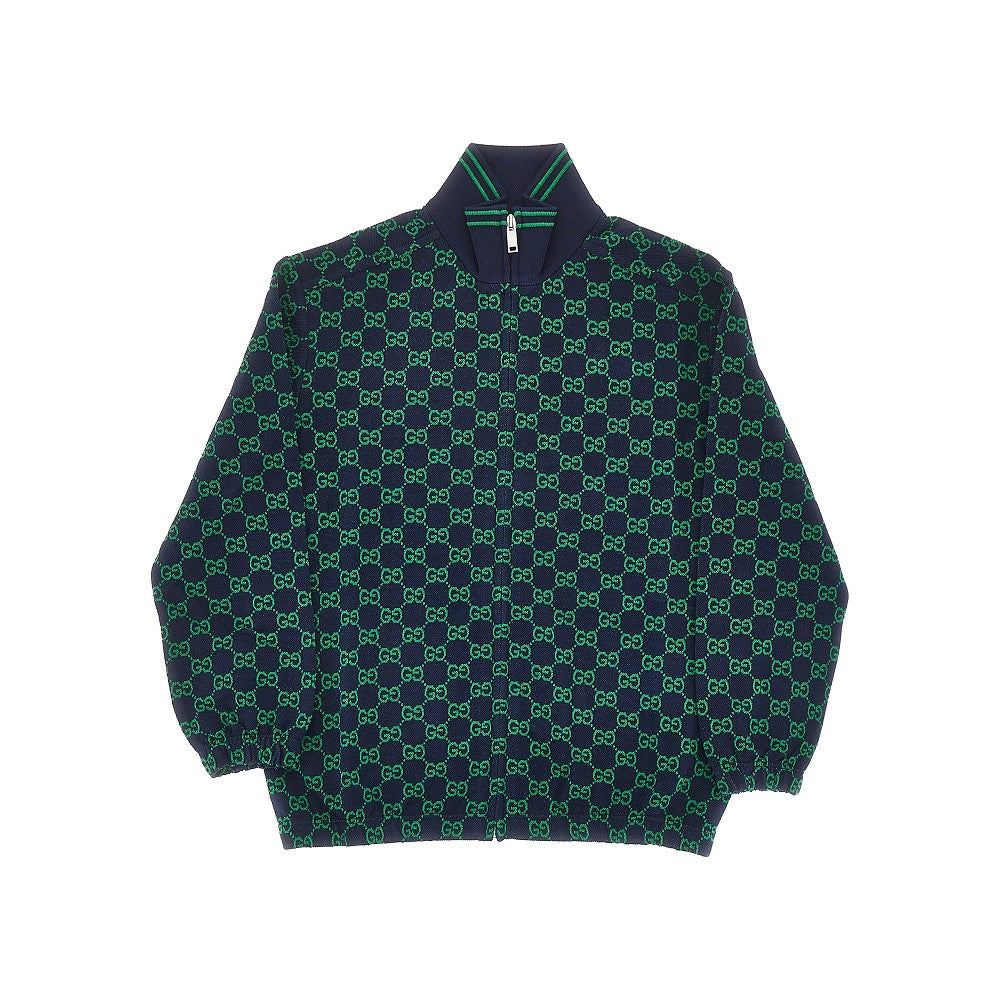 Felpa full-zip in cotone GG