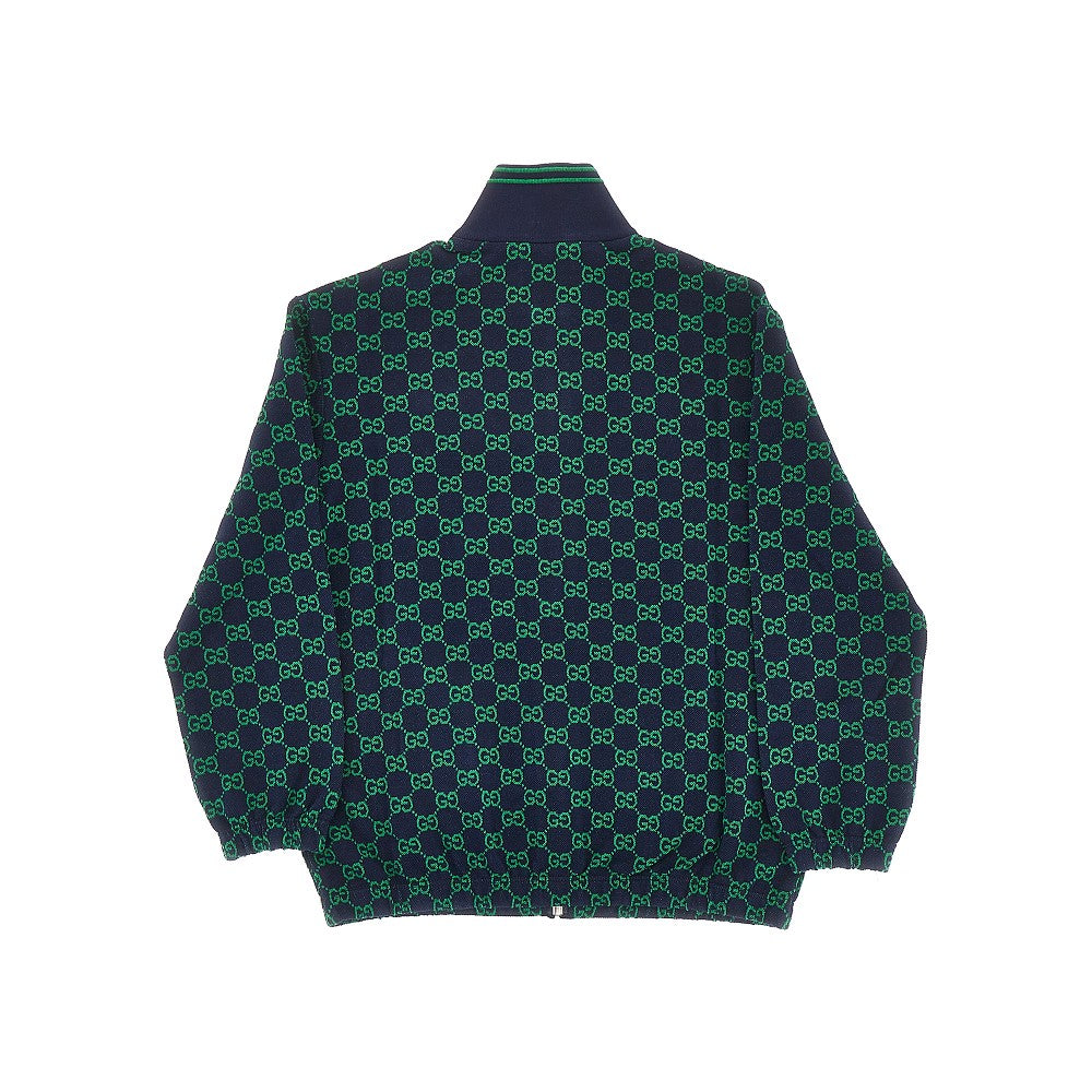 Felpa full-zip in cotone GG