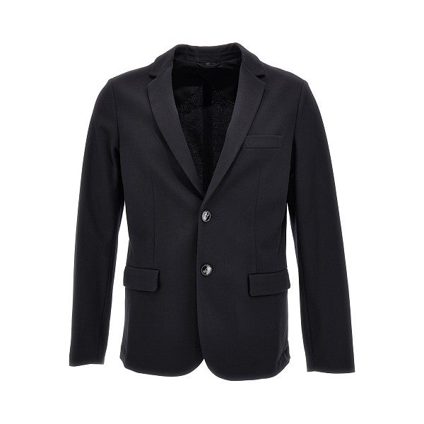 Stretch jersey destructured blazer