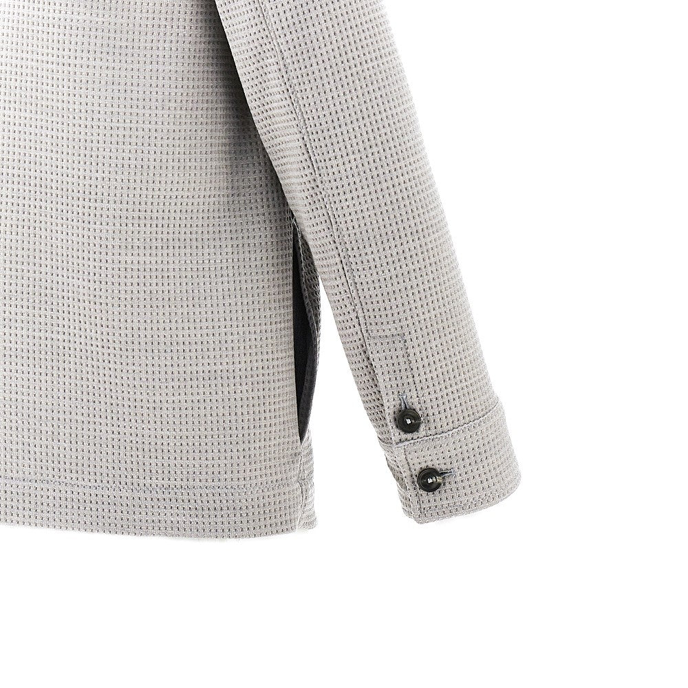 Giacca in jersey waffle con zip
