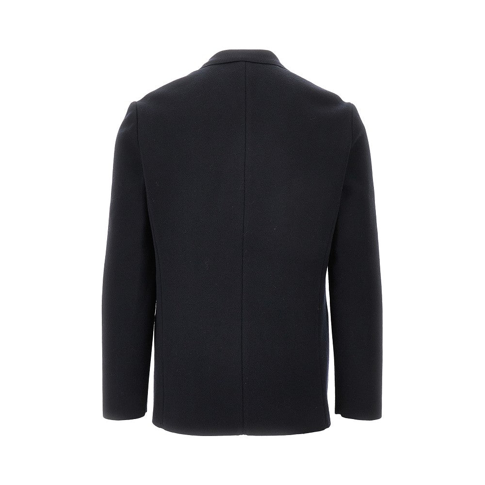 Knitted double-breasted jacket