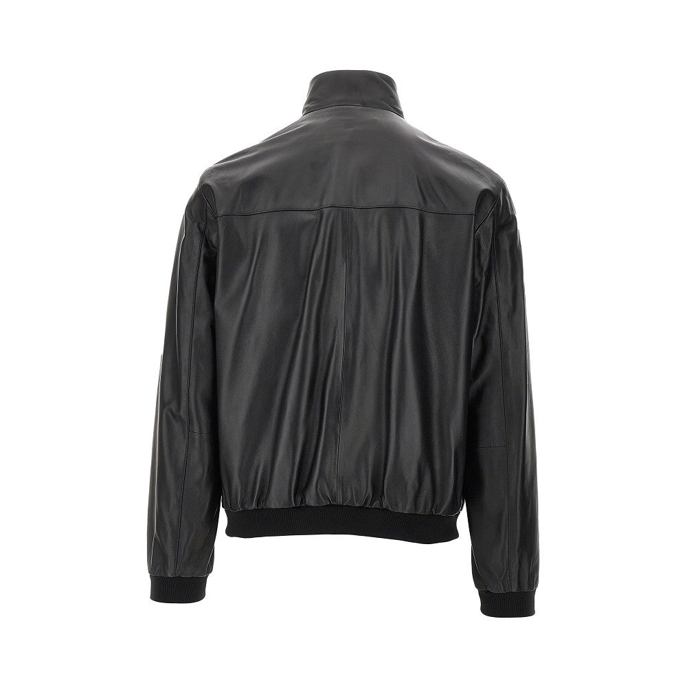 Nappa leather bomber jacket