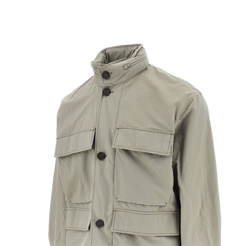 Blouson in nylon di misto seta