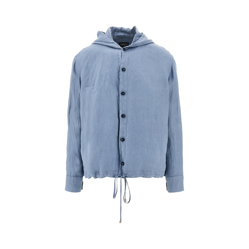 Blouson in lino con cappuccio ICON