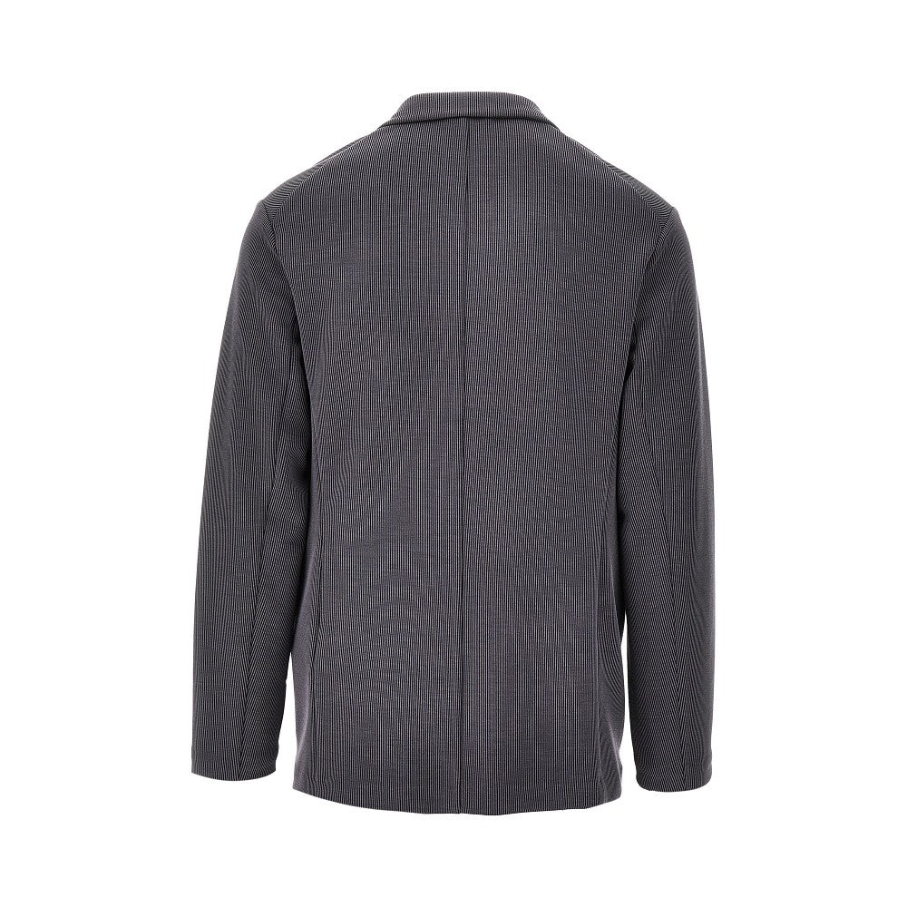 Canneté fabric single-breasted blazer