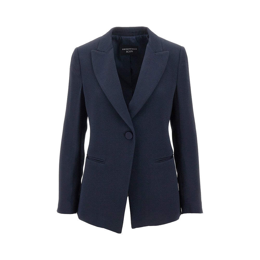 ICON chevron cady single-breasted jacket