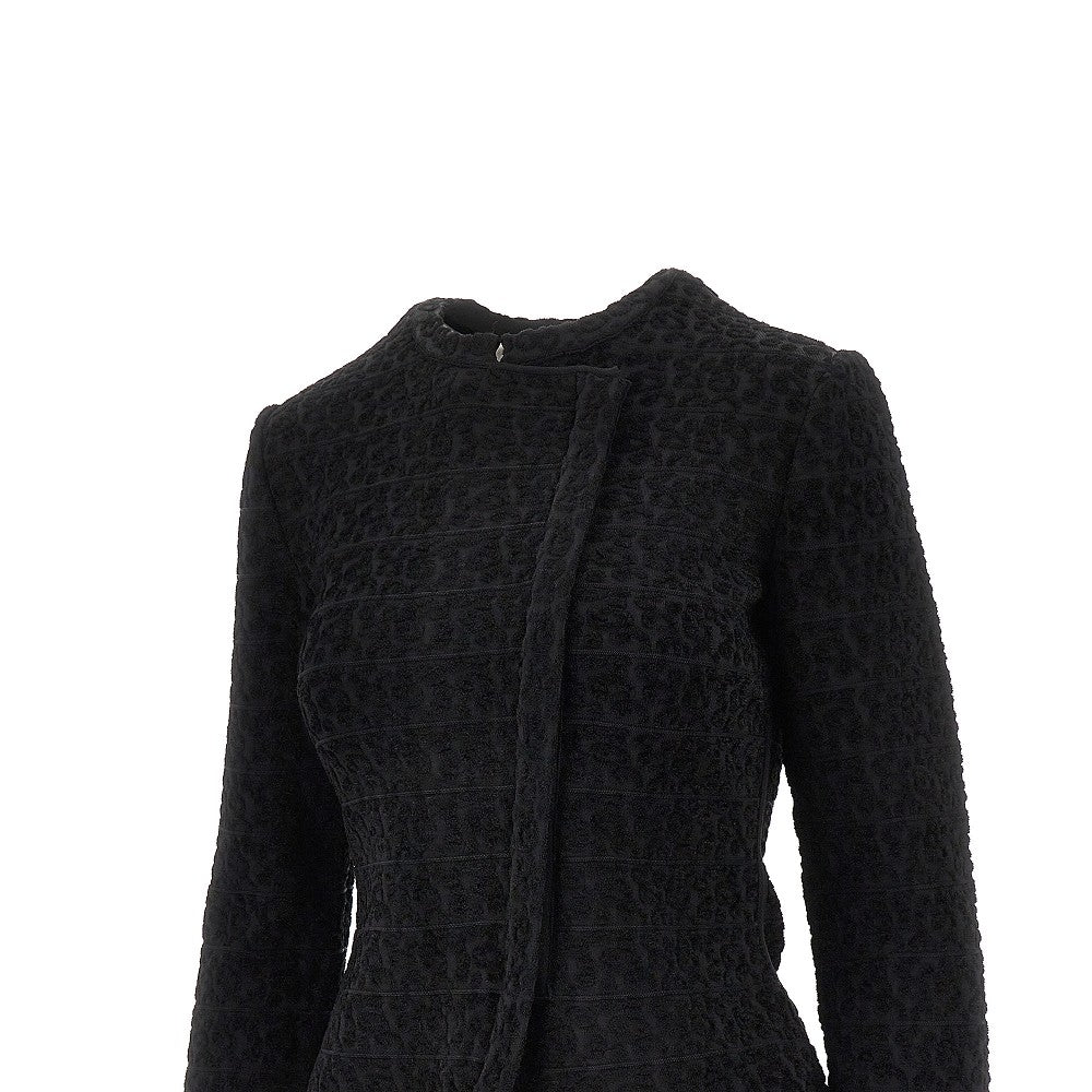 Jacquard viscose-blend jacket