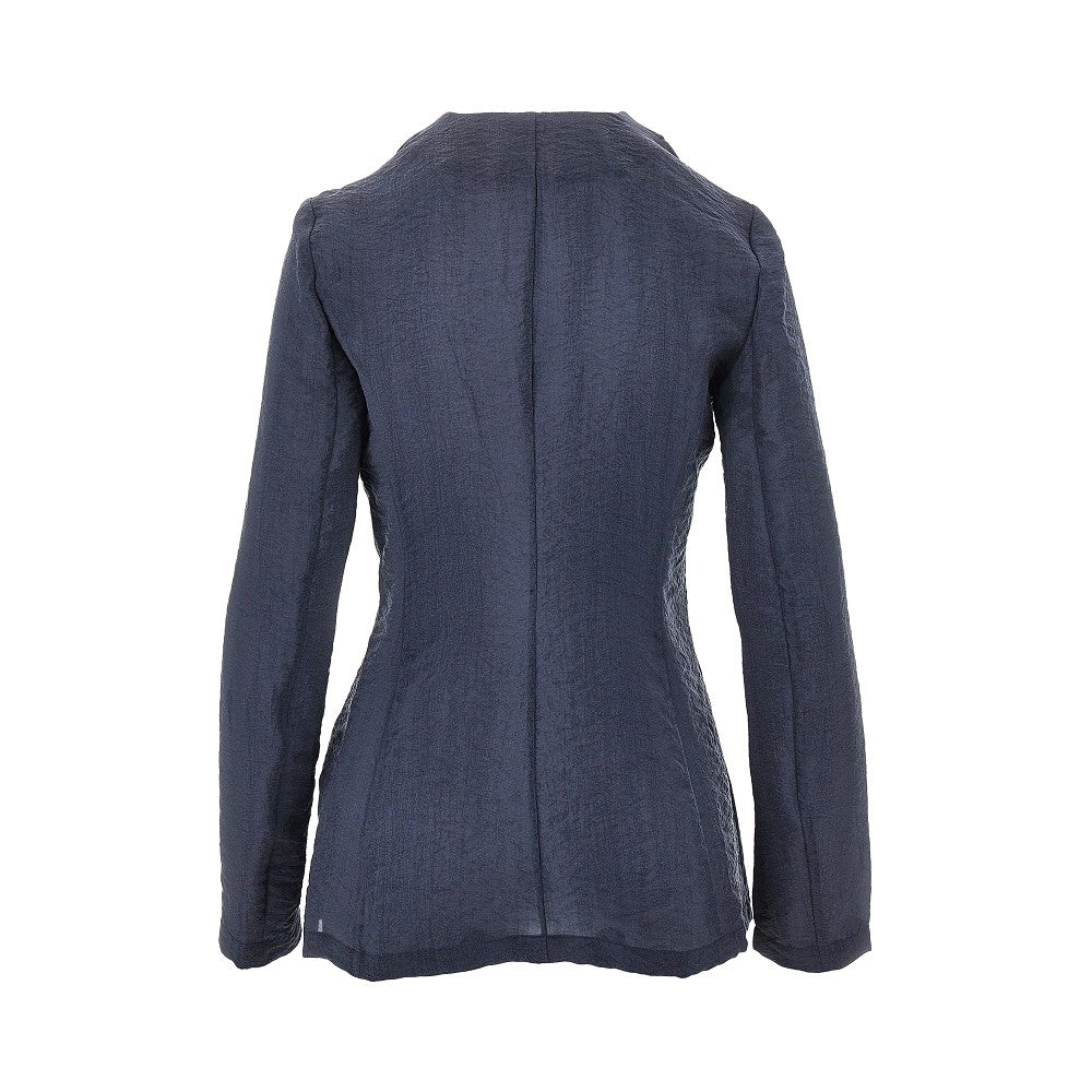Tecno creponne single-breasted jacket