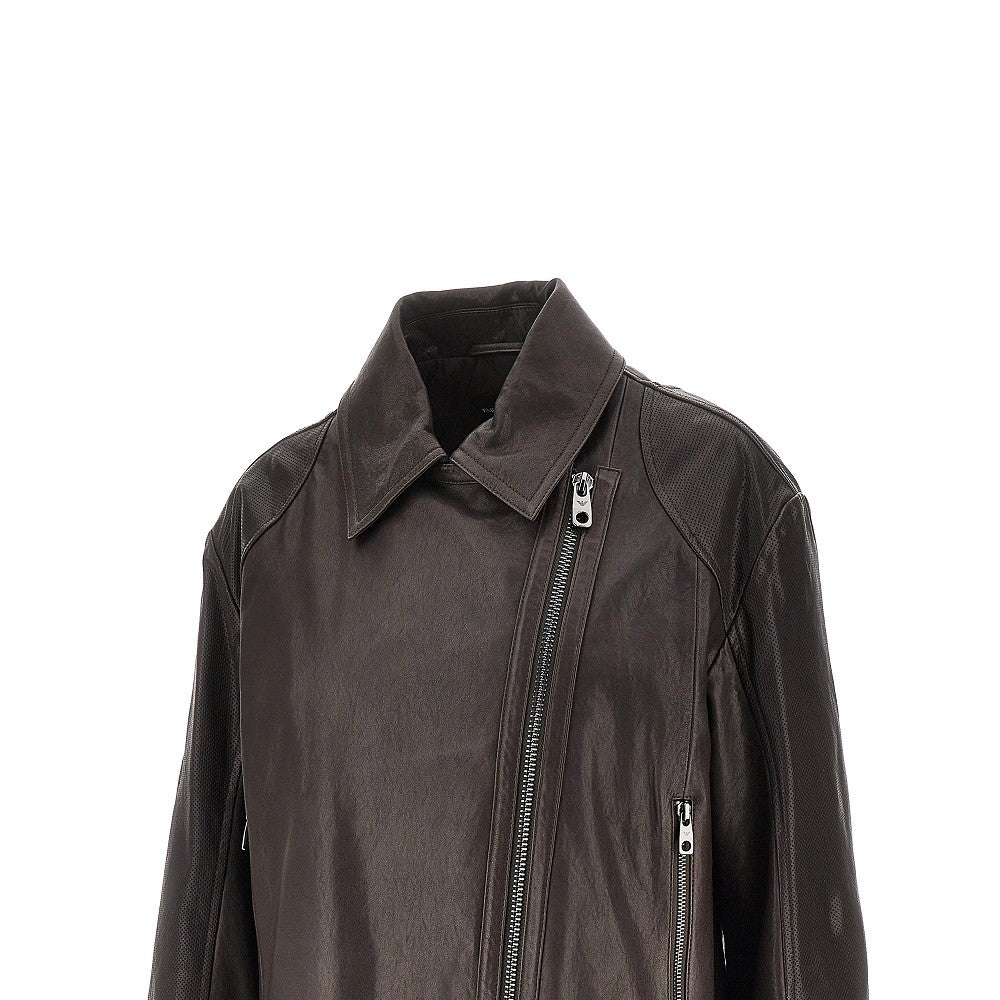 Giacca biker in pelle