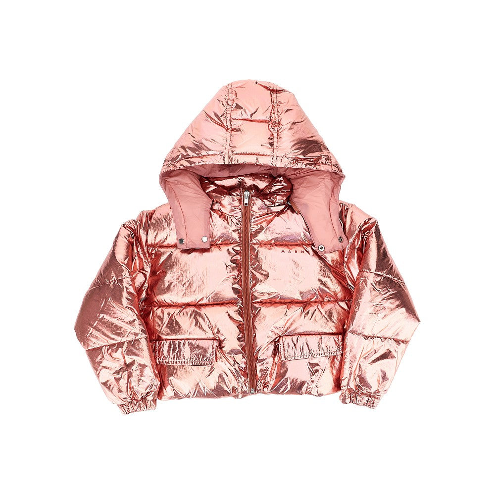Metallized nylon padded jacket - KIDS