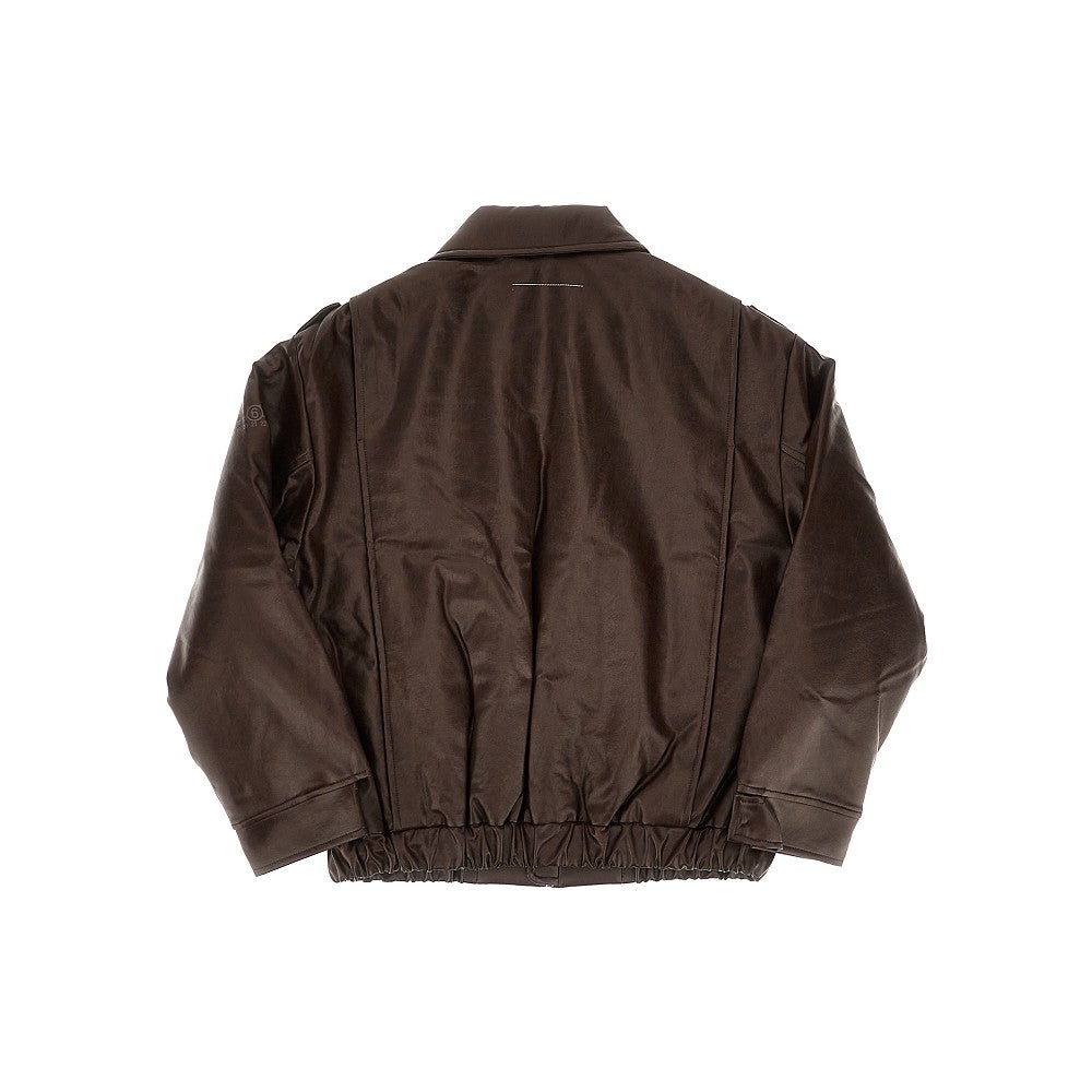 Giacca oversize in pelle sintetica - KIDS