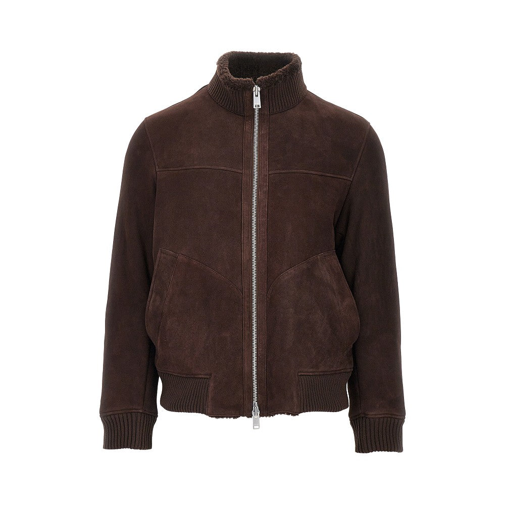 Suede leather jacket