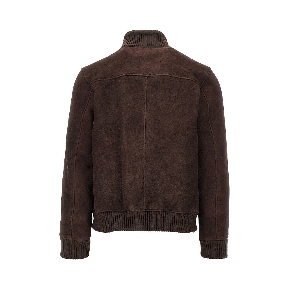 Suede leather jacket