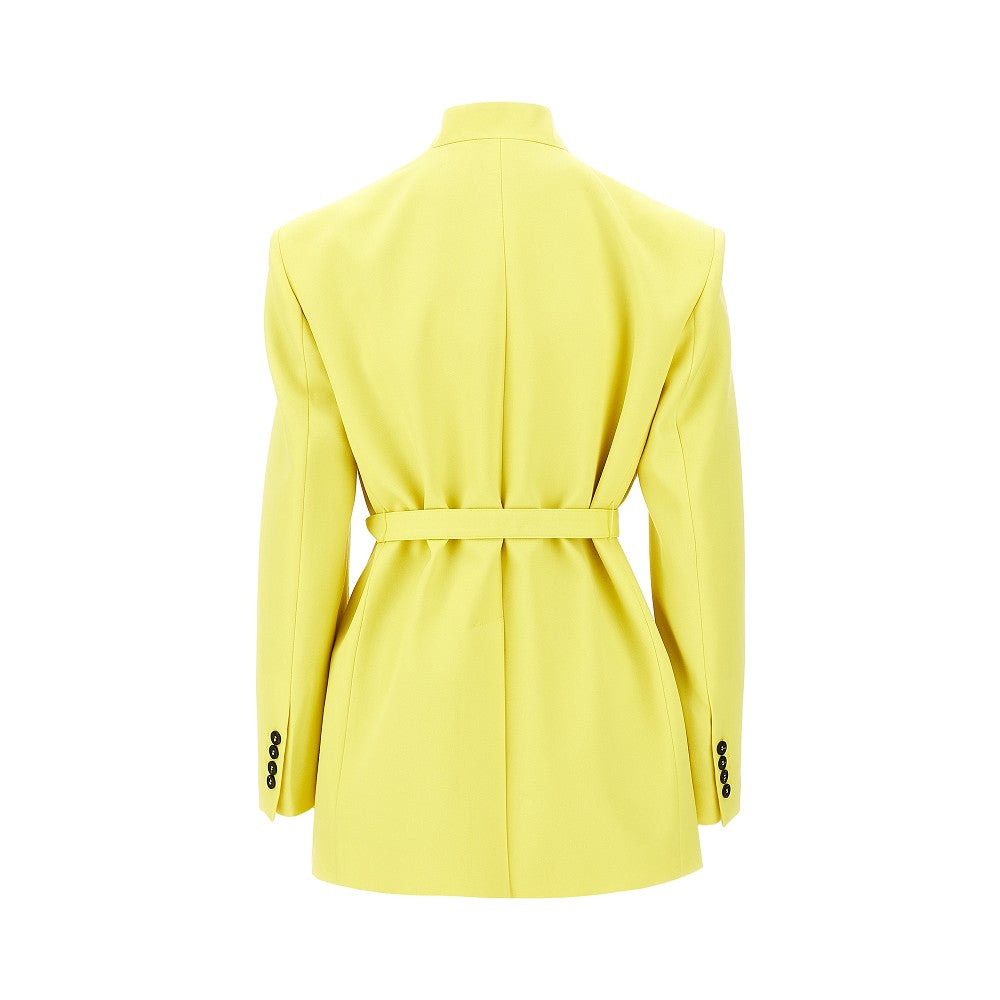 Giacca in gabardine con cintura