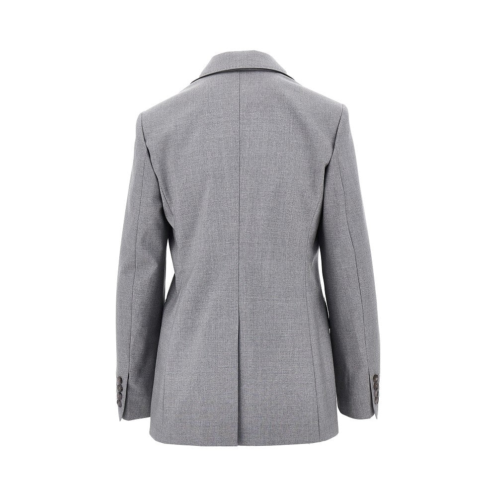 Blazer monopetto in lana
