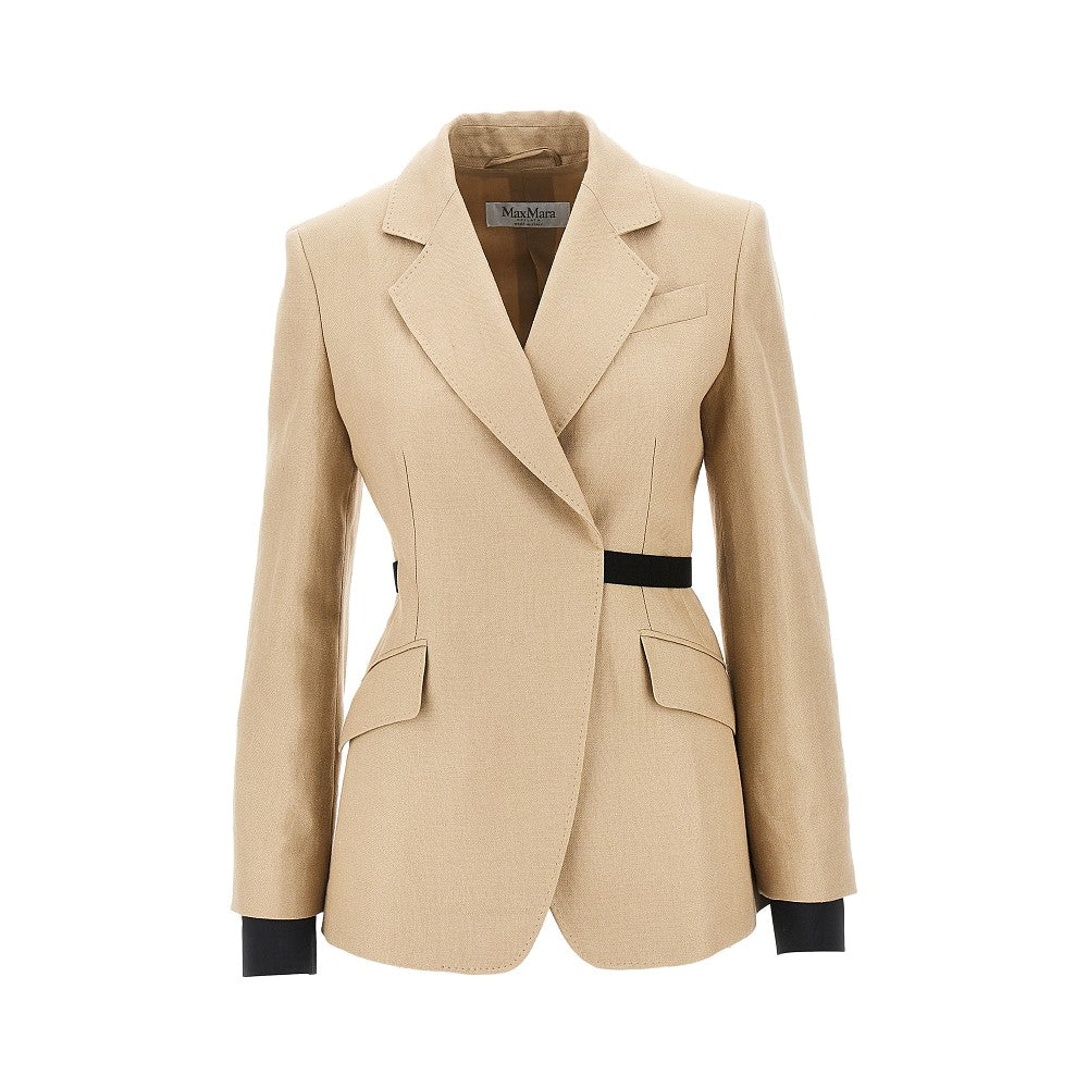 Blazer in tela con cinturino elastico