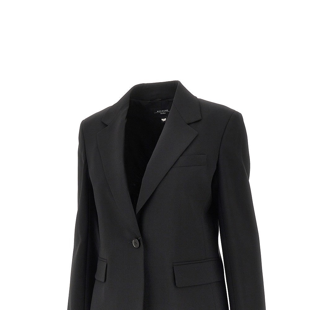 Wool single-breasted jacket