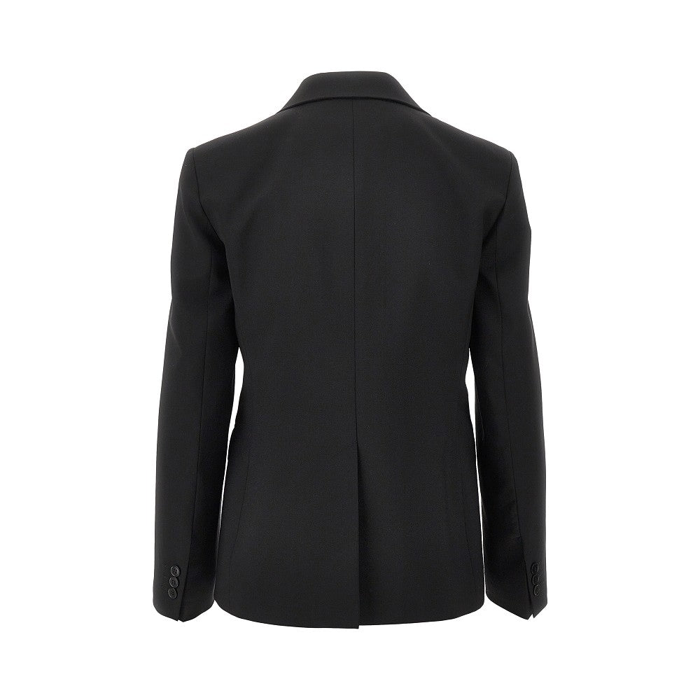 Wool single-breasted jacket