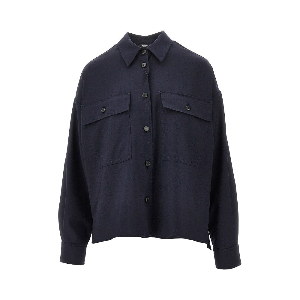 Overshirt in tela di lana