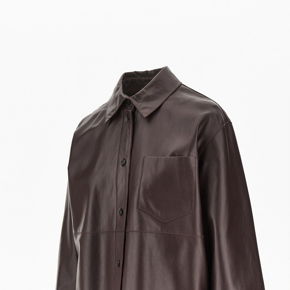 Overshirt in nappa