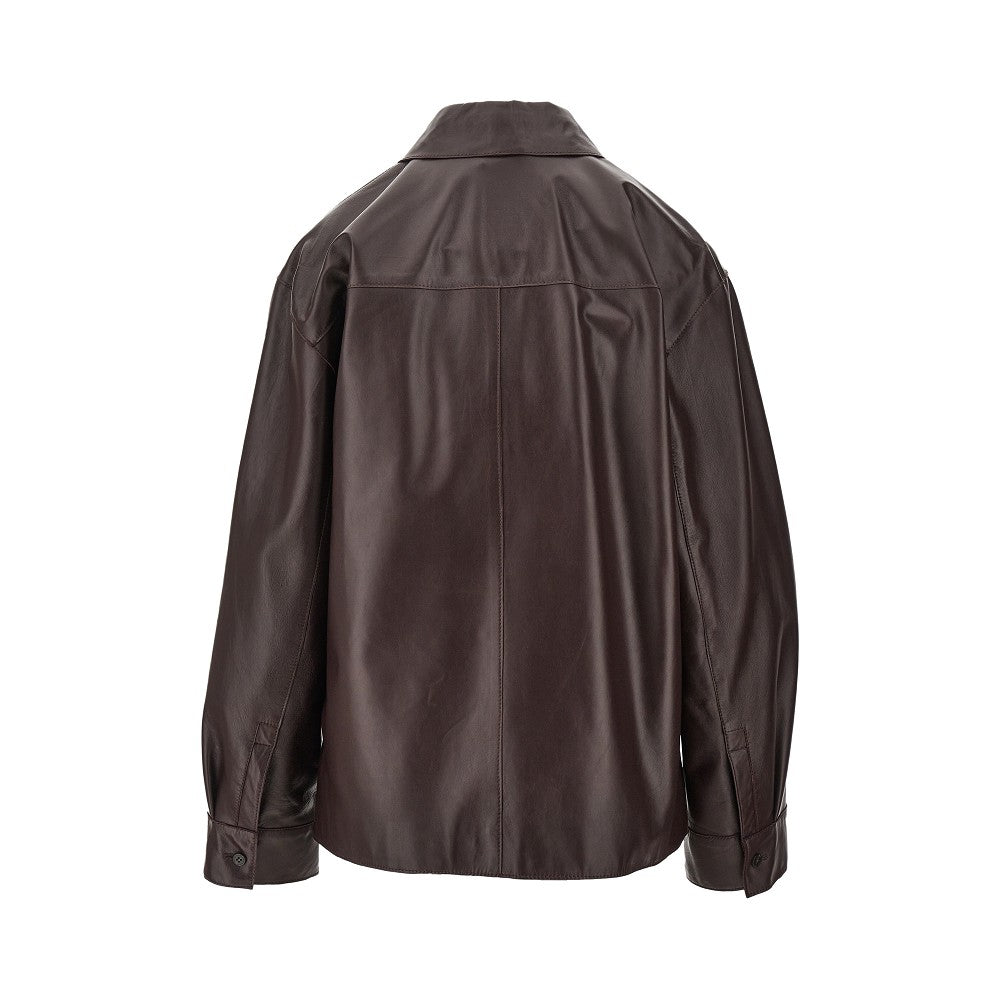 Overshirt in nappa