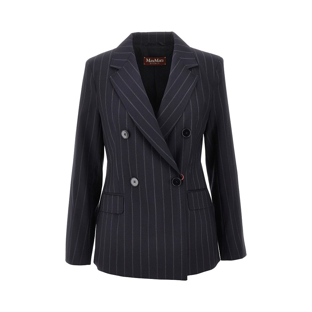 Blazer doppiopetto in lana gessata