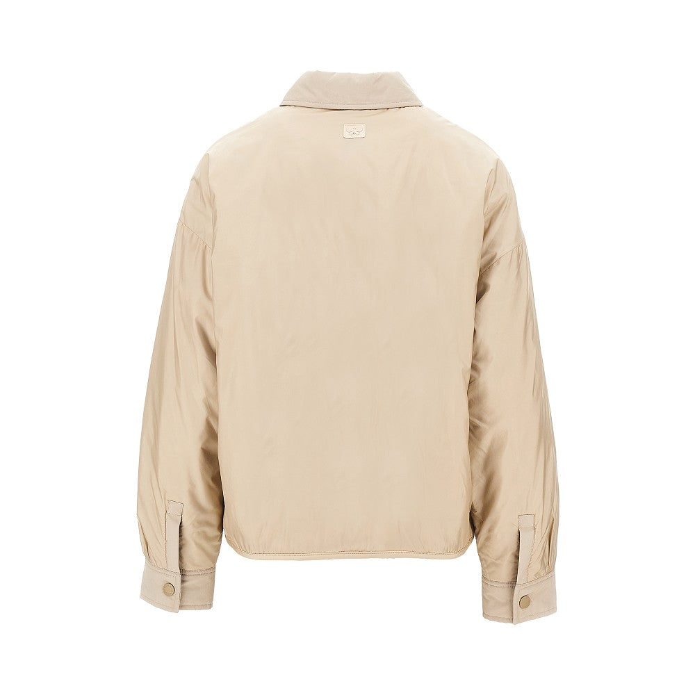 Giacca in nylon effetto satinato