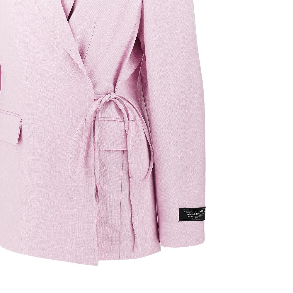 Canvas wrap-over jacket