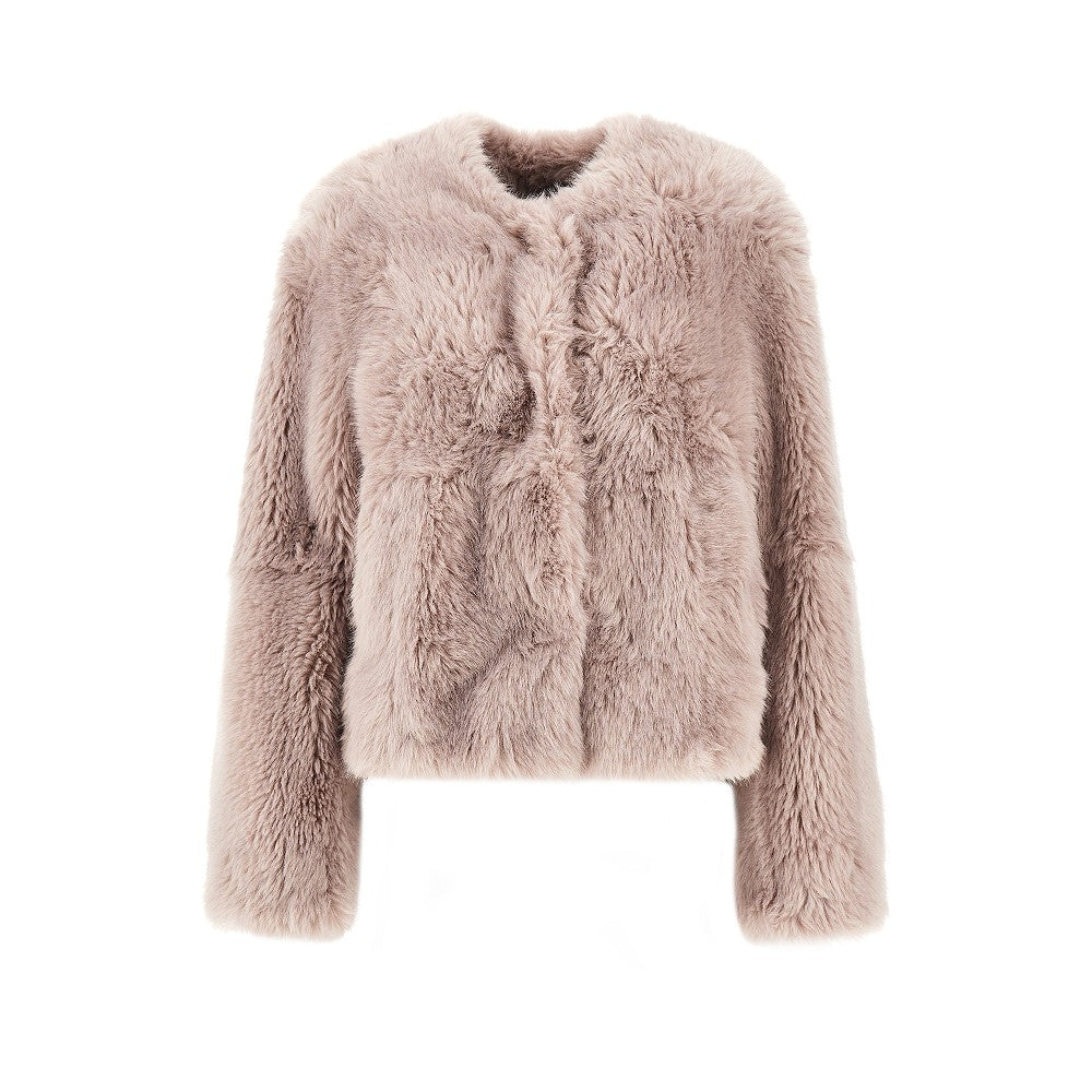 Cappotto corto in pelliccia sintetica 'Halle'