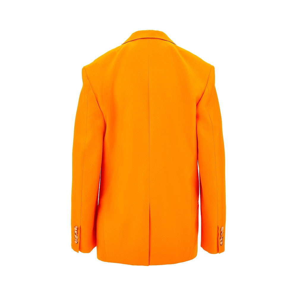 Sustainable viscose single-breasted jacket