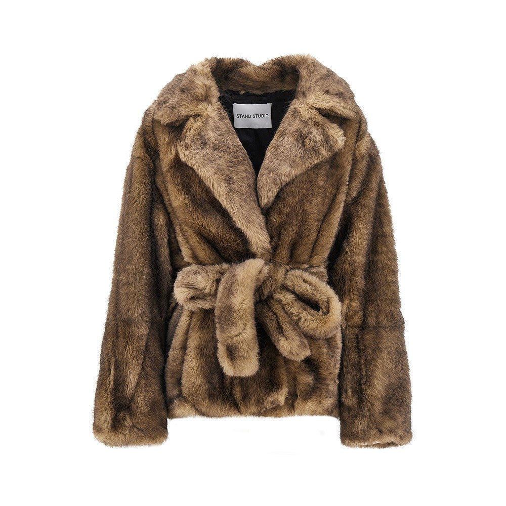 'Silena' faux leather jacket