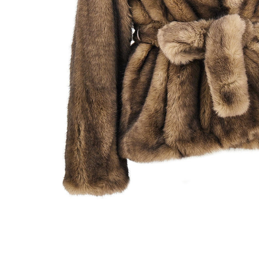 'Silena' faux leather jacket