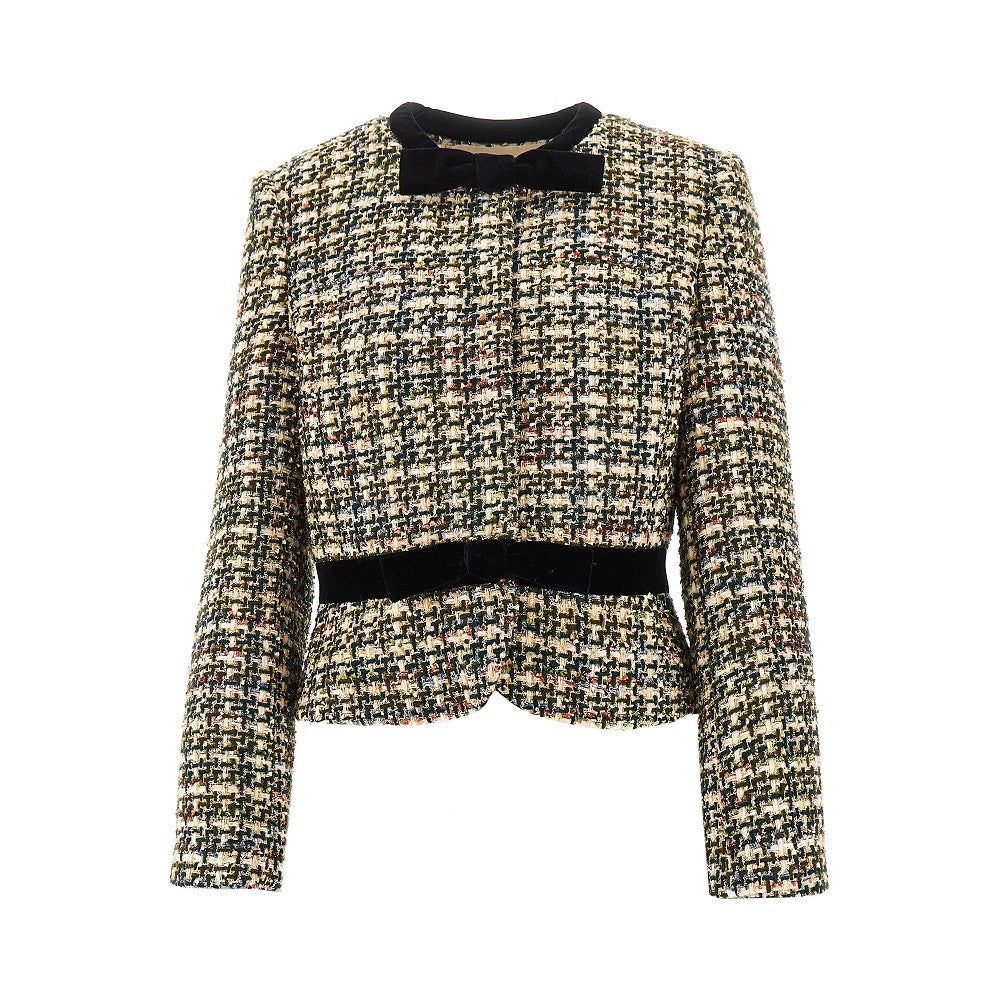 Giacca in tweed con fiocchi