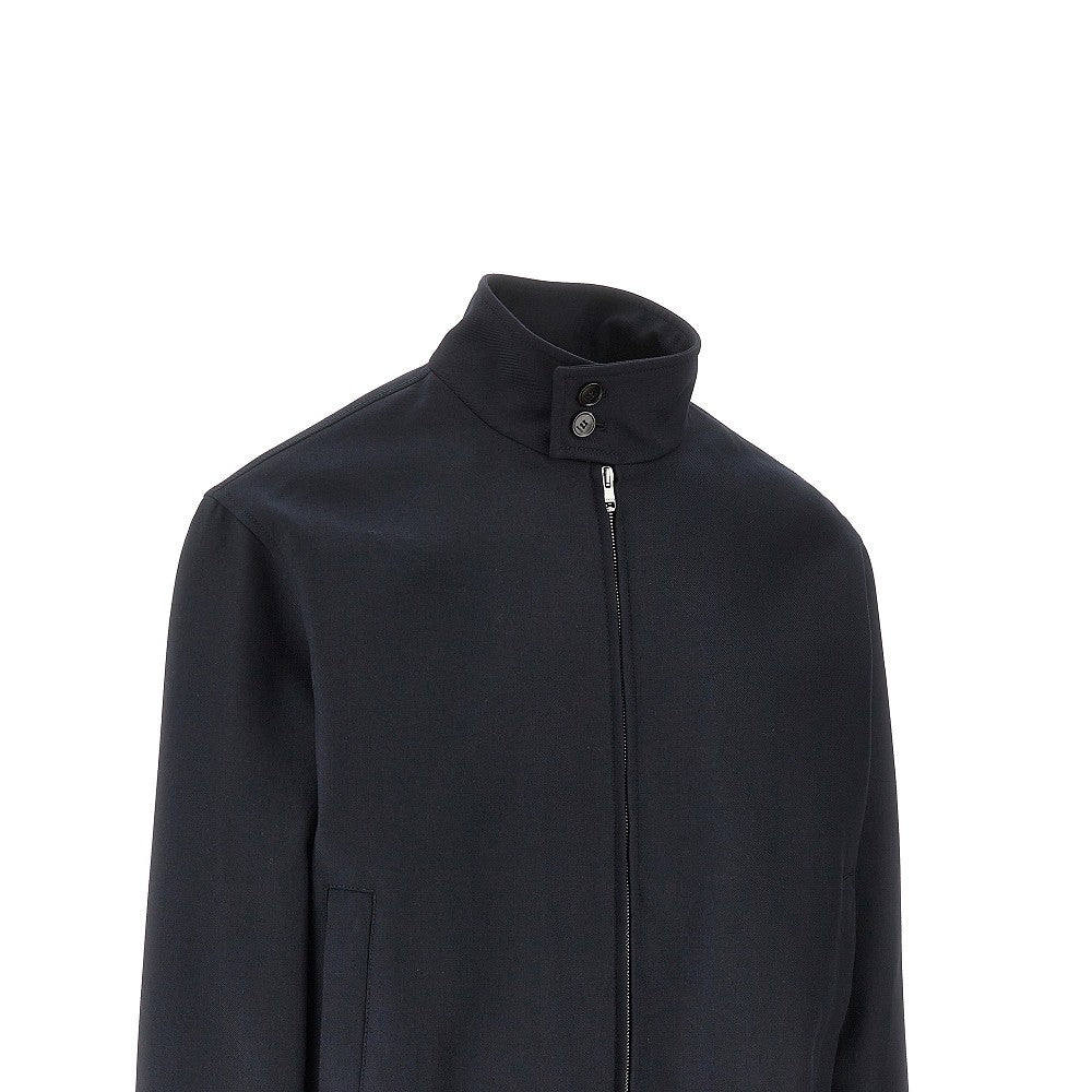 Blouson in gabardine di misto lana