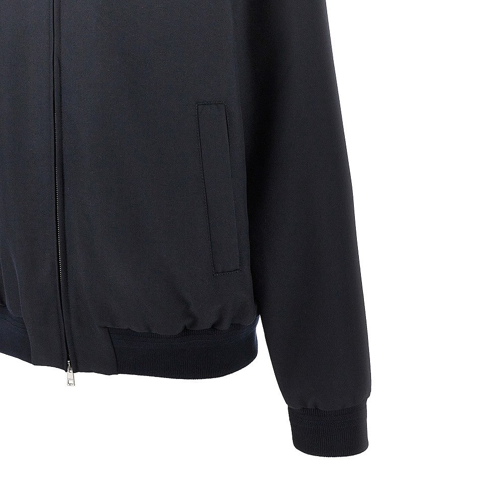 Blouson in gabardine di misto lana