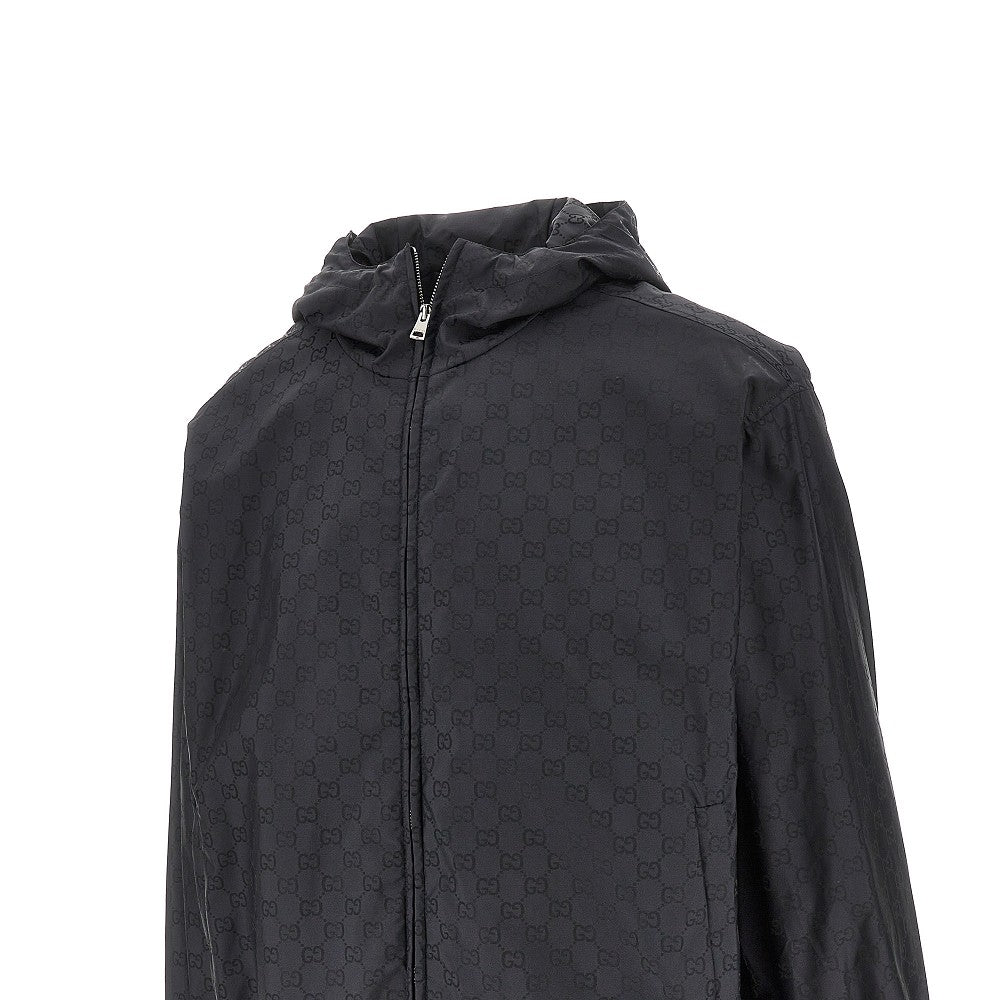 GG nylon full-zip blouson jacket