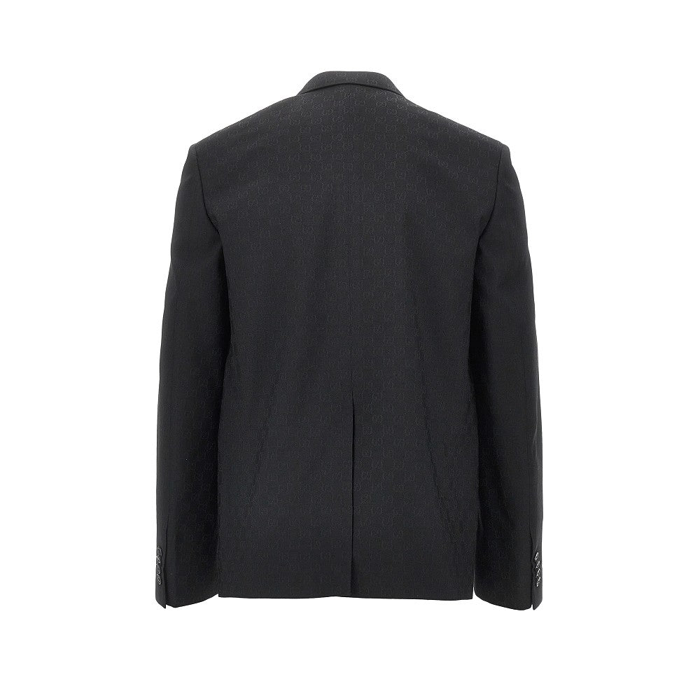 Giacca monopetto in misto lana GG