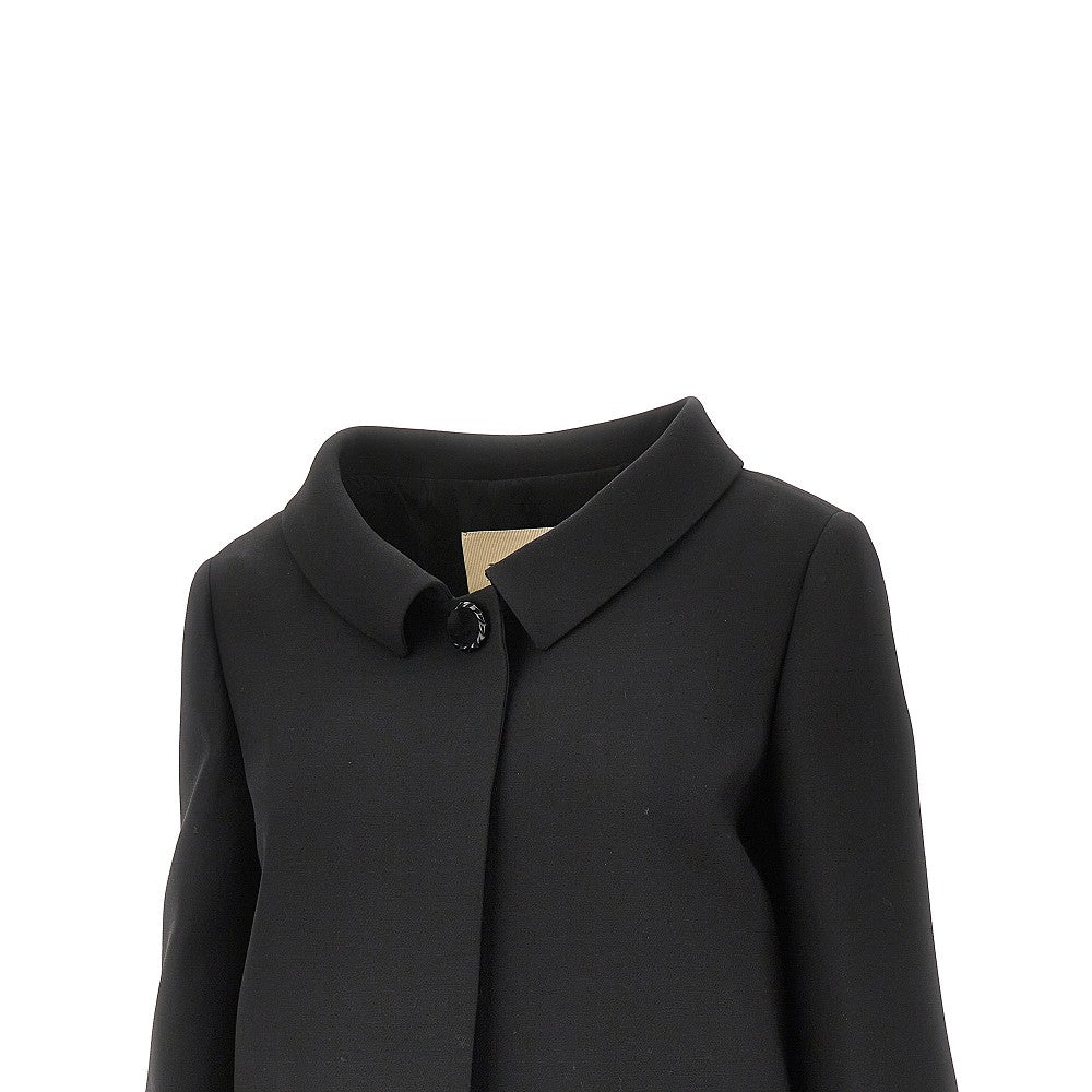Giacca in Crepe Couture con dettagli V Gold