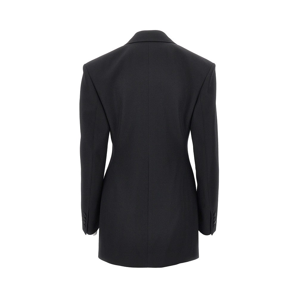 Grain de poudre single-breasted tuxedo jacket