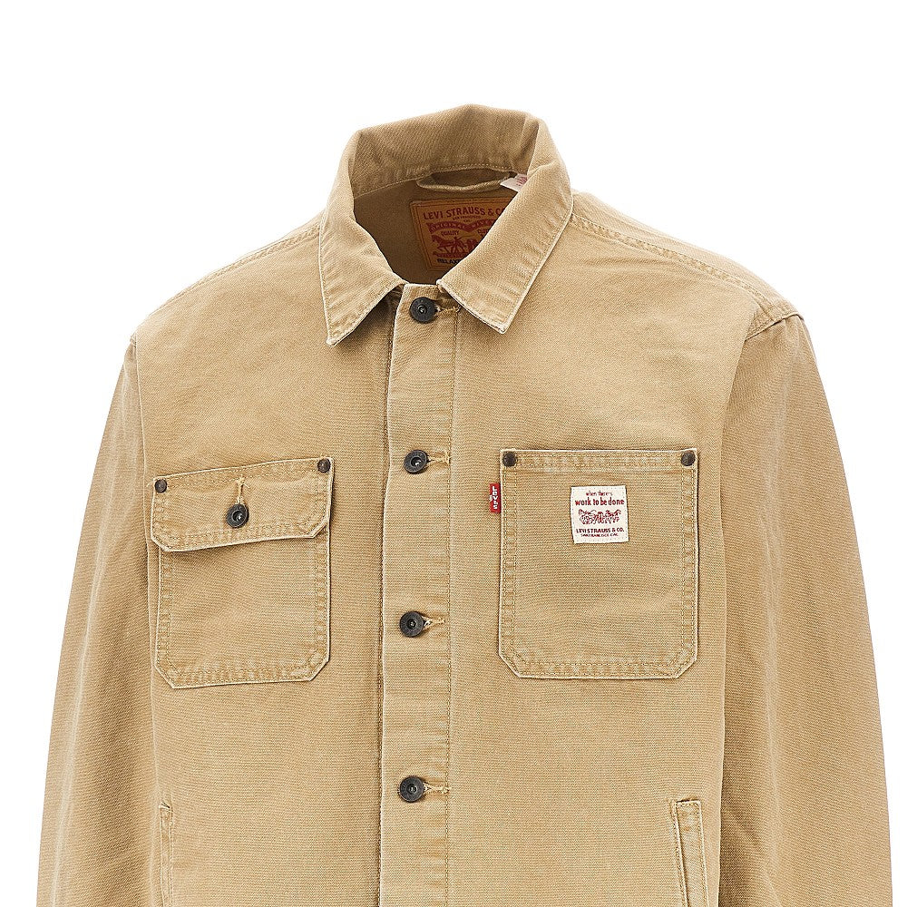 Giacca in tela Relaxed Fit