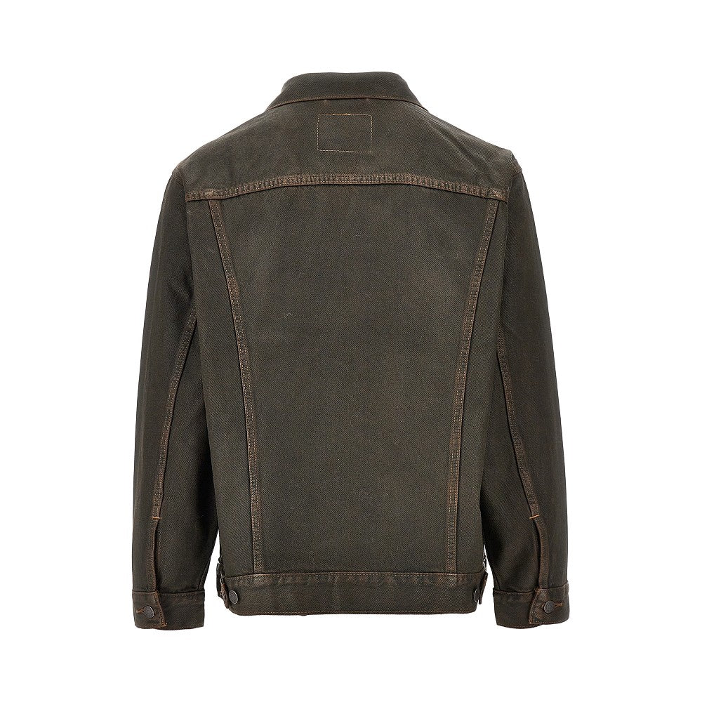 Coated denim Relaxed fit jacket