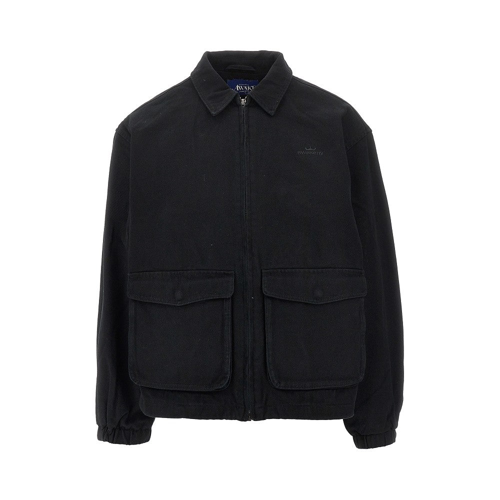 'Crown Logo' cotton coach jacket