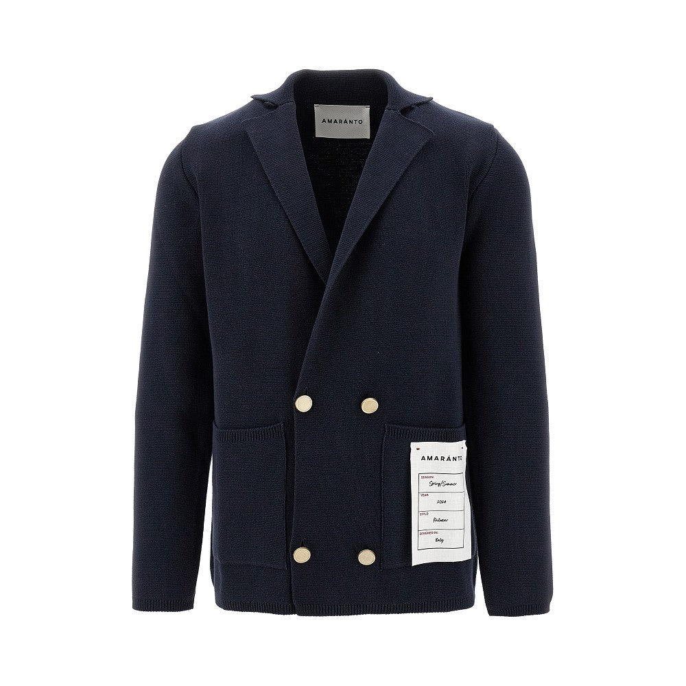 Blazer doppiopetto in maglia