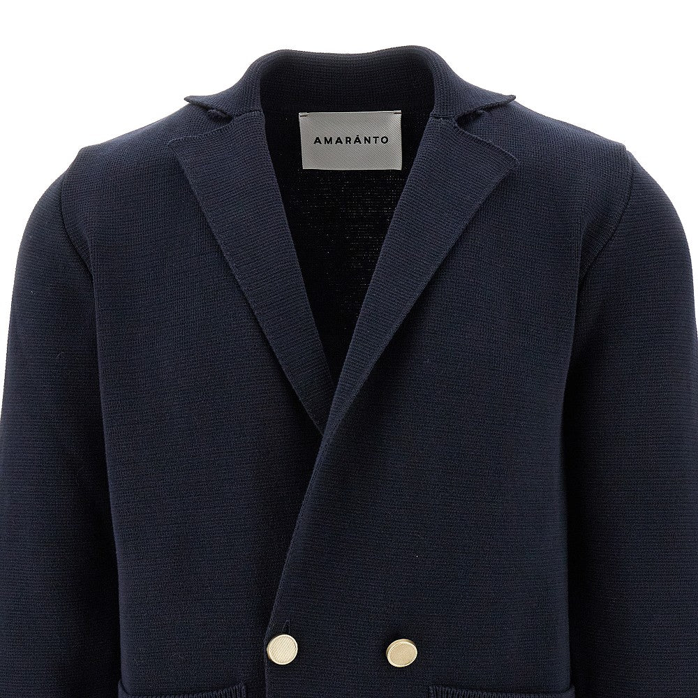 Blazer doppiopetto in maglia