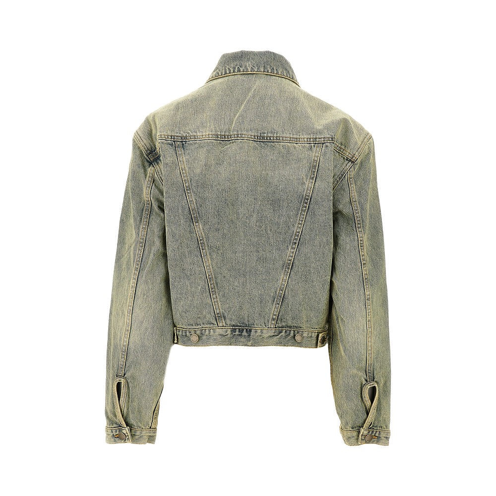 Giacca in denim con spalle oversize